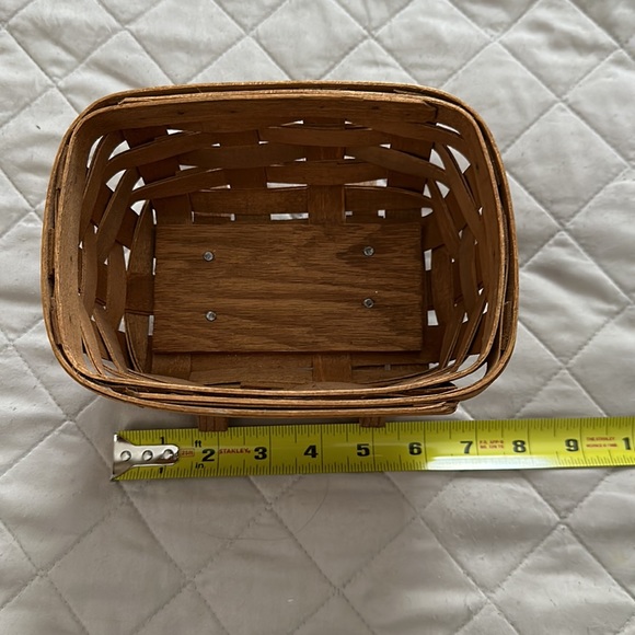 1986 Longaberger mini cradle basket - Picture 5 of 7